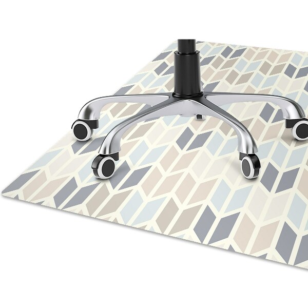 Office chair mat geometric texture