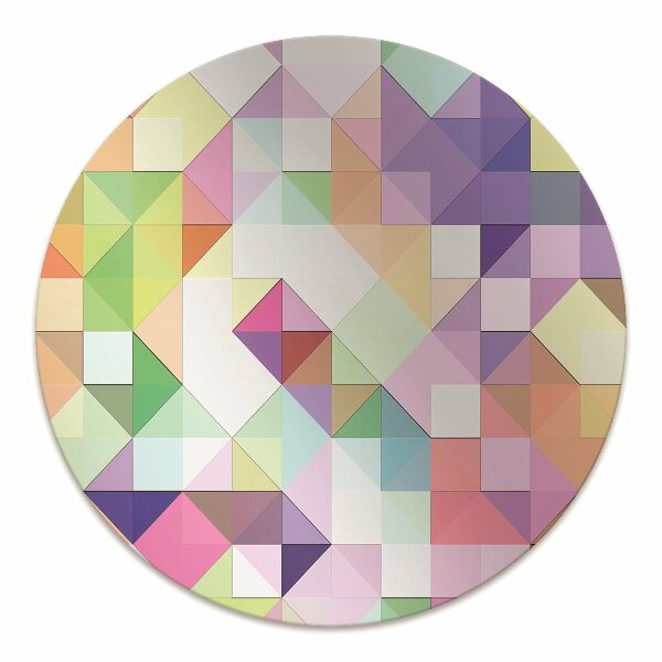Chair mat floor panels protector colorful mosaic