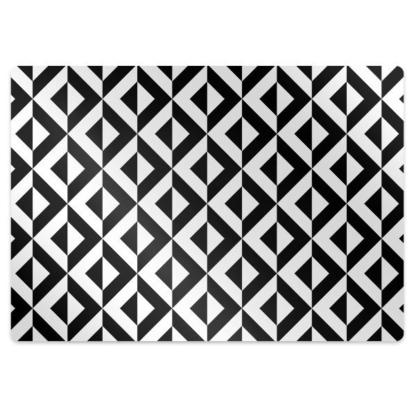 Chair mat geometric illusion