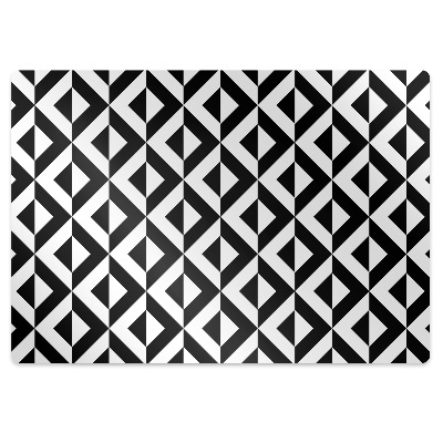 Chair mat geometric illusion