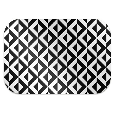 Chair mat geometric illusion