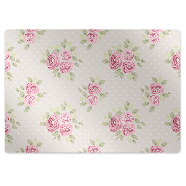 Office chair mat English roses