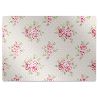 Office chair mat English roses