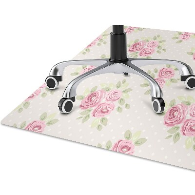 Office chair mat English roses