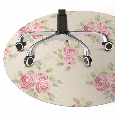 Office chair mat English roses