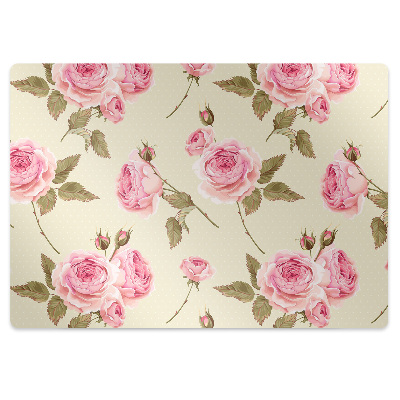 Office chair mat English roses