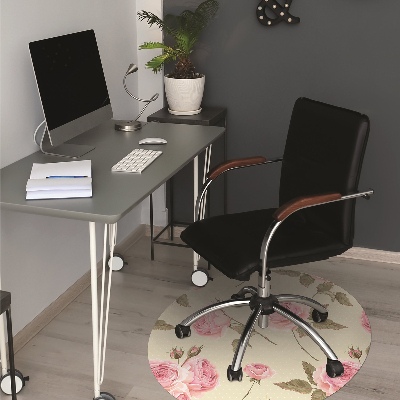 Office chair mat English roses