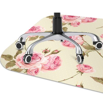 Office chair mat English roses