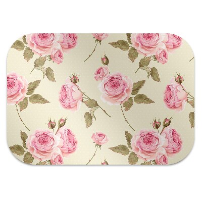 Office chair mat English roses