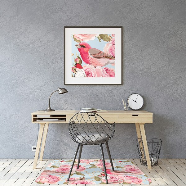 Office chair mat English roses