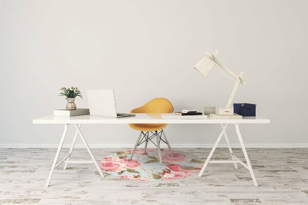 Office chair mat English roses