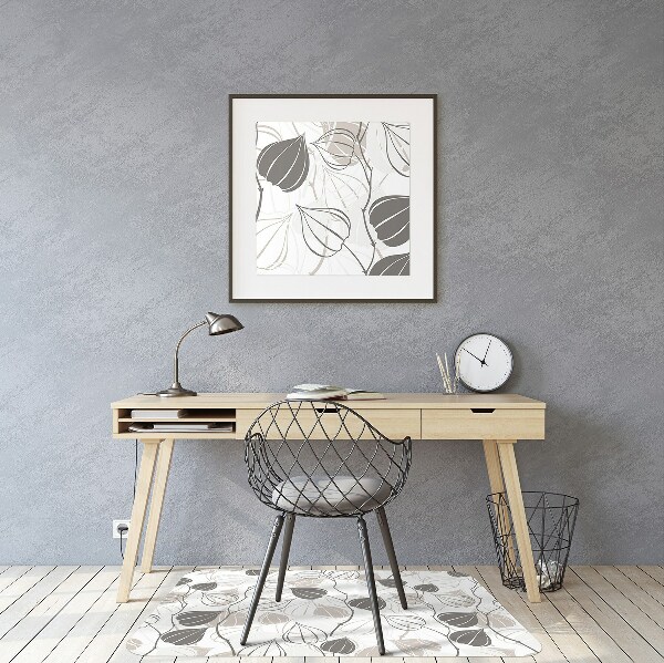 Office chair mat branches physalis