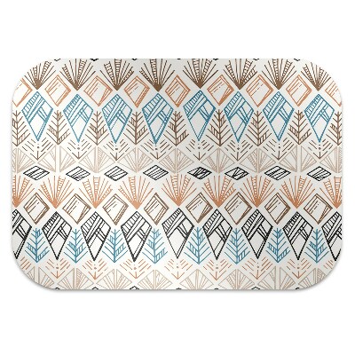 Desk chair mat ethnic pattern