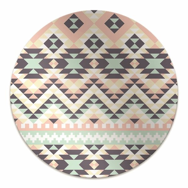 Desk chair mat ethnic pattern