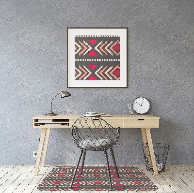 Office chair mat ethnic trail