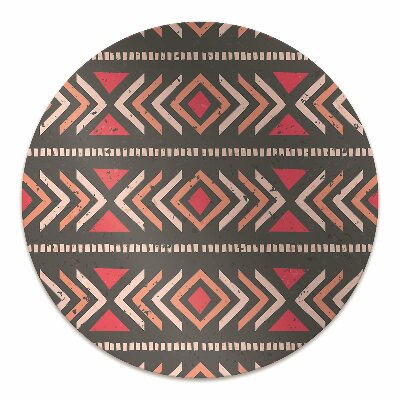 Office chair mat ethnic trail