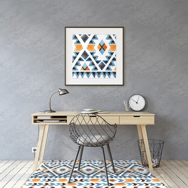 Office chair mat ethnic motifs