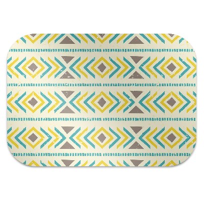 Office chair mat geometric pattern