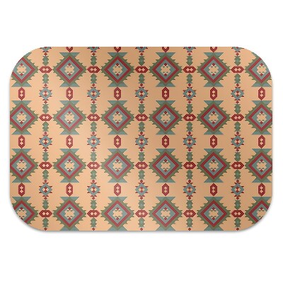 Office chair mat Indian motifs