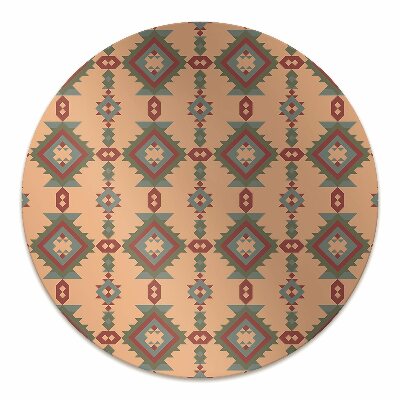 Office chair mat Indian motifs