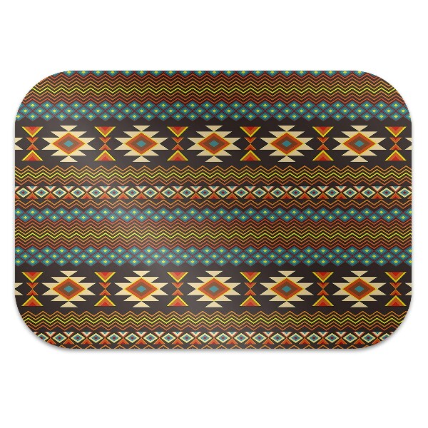 Office chair floor protector ethnic patterns
