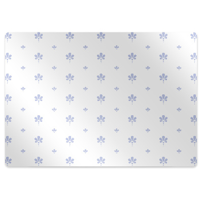 Desk chair mat floral pattern