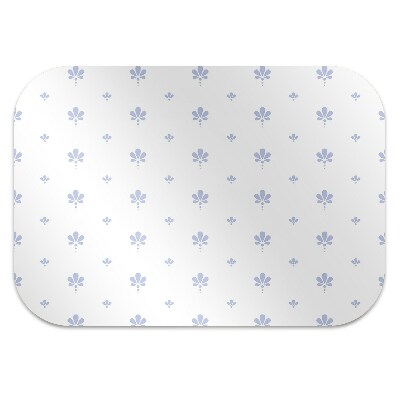 Desk chair mat floral pattern