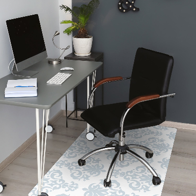 Office chair floor protector gray ornament