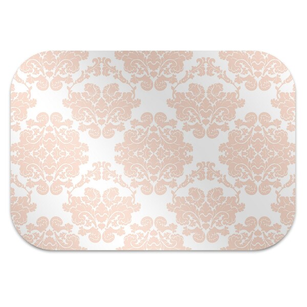 Office chair floor protector flower ornament