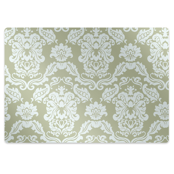 Chair mat floor panels protector green ornament