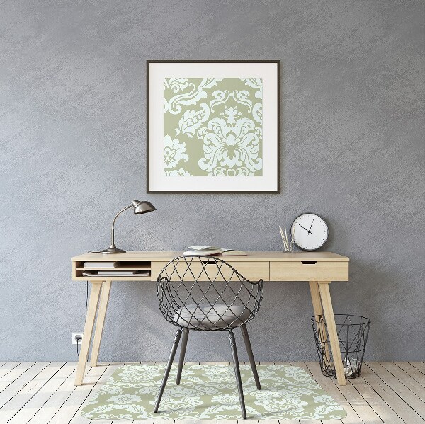 Chair mat floor panels protector green ornament