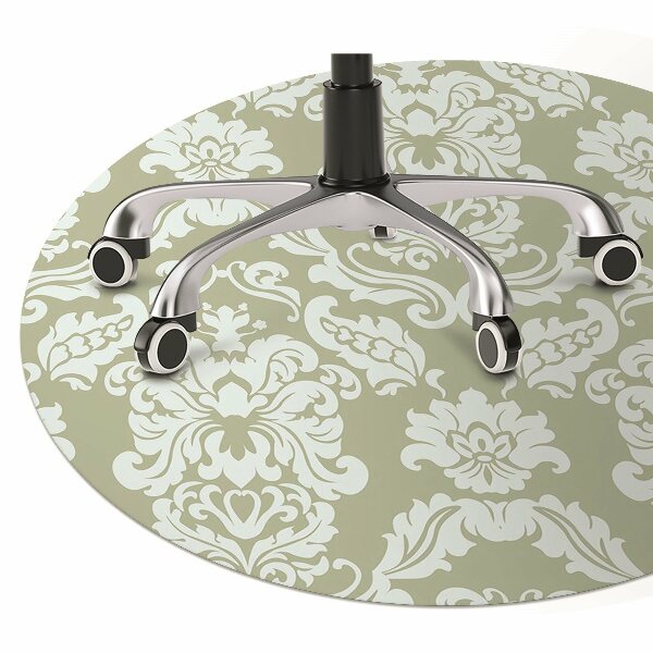 Chair mat floor panels protector green ornament
