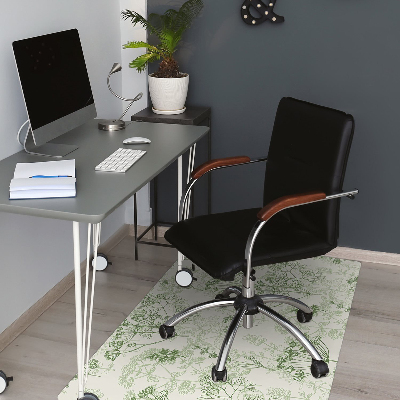 Desk chair mat wild herbs