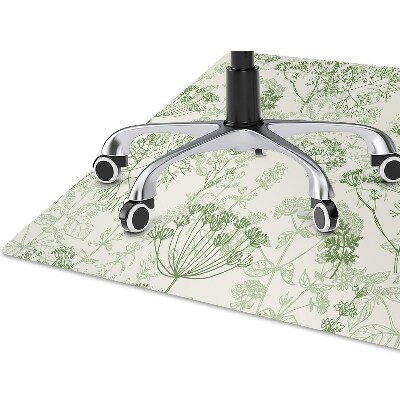 Desk chair mat wild herbs