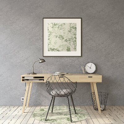 Desk chair mat wild herbs