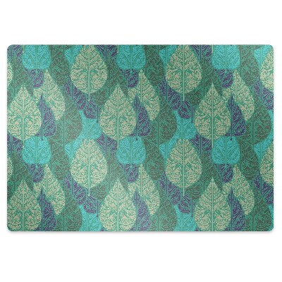 Office chair mat Leaves