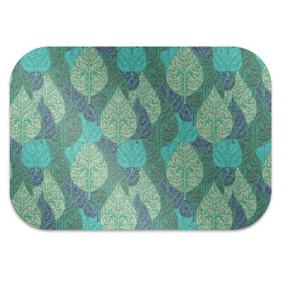 Office chair mat Leaves