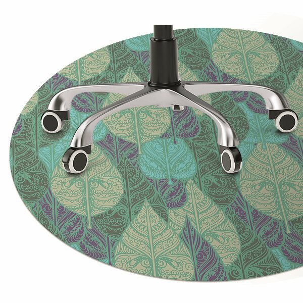 Office chair mat Leaves