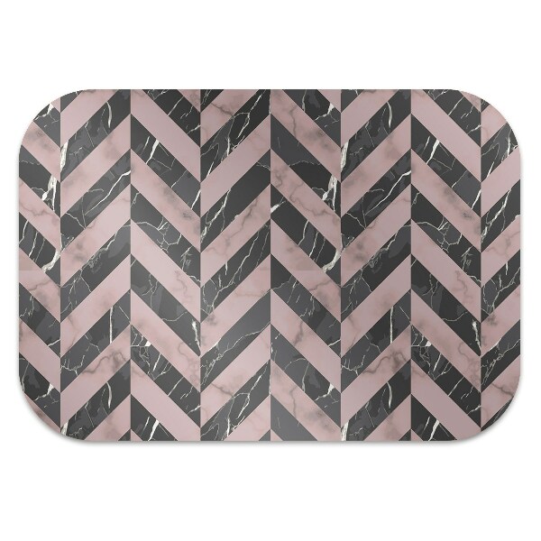 Chair mat floor panels protector Marble style loft
