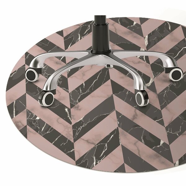 Chair mat floor panels protector Marble style loft