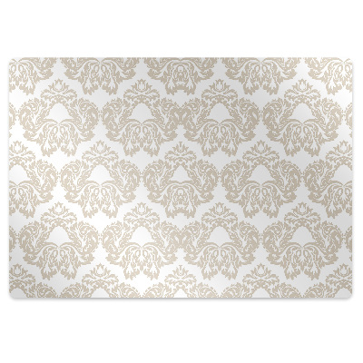 Desk chair mat floral pattern