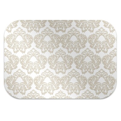 Desk chair mat floral pattern