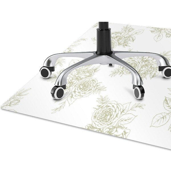 Office chair floor protector French style
