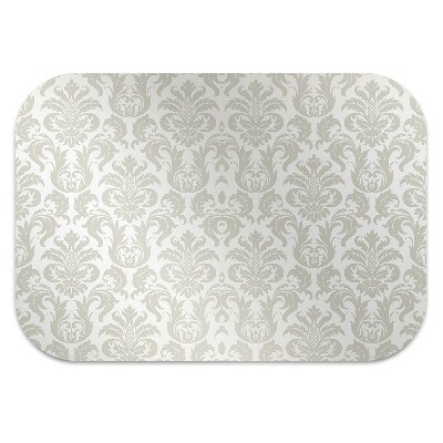 Desk chair mat floral pattern