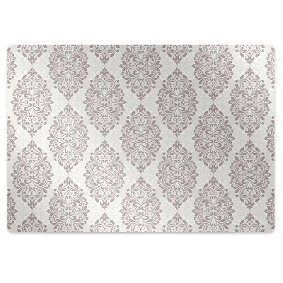 Chair mat floor panels protector damask pattern