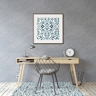 Desk chair mat pattern ornament