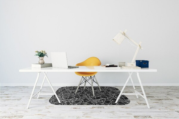 Office chair floor protector geometric solids