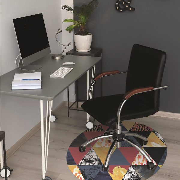 Chair mat Mosaic of triangles