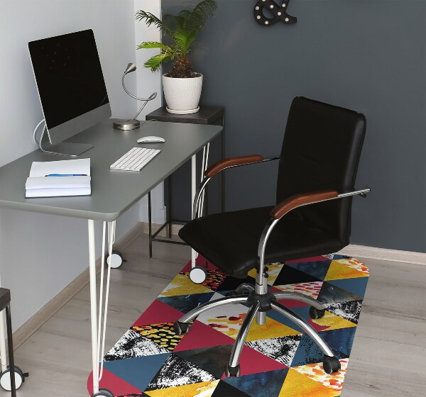 Chair mat Mosaic of triangles