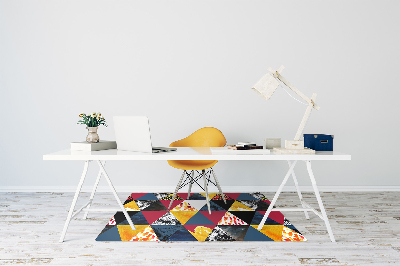 Chair mat Mosaic of triangles